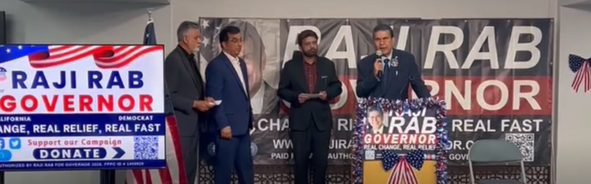 Raji Rab for Governor - June 2025 Raji Rab for Governor - June 2025